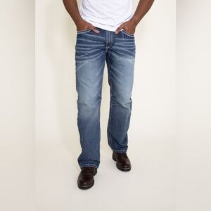 ARIAT || M4 Coltrane - Men's Bootcut Relaxed Blue Jeans. Sz. 36/34